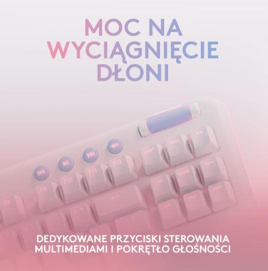 Logitech G713 Tactile (mechaniczna, GX Brown) (biały) [920-010422]