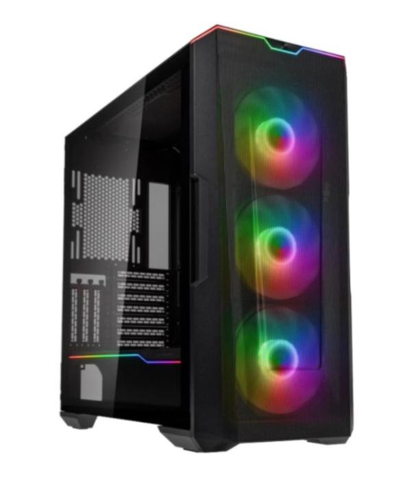 Phanteks Eclipse G500A D-RGB, Tempered Glass (szkło hartowane) (9x2.5, 2x3.5) (2xUSB 3.2 Gen1, 1xUSB-C 3.2 Gen2) [PH-EC500GA_DBK01A]