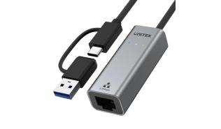Unitek U1313C (karta sieciowa GigabitEthernet 2.5Gbit na USB-C/USB/A)