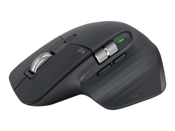 Logitech MX Master 3s Bluetooth BT (grafitowy) (optyczna, ergonomiczna, 2, 7, wbudowany akumulator) [910-006559]