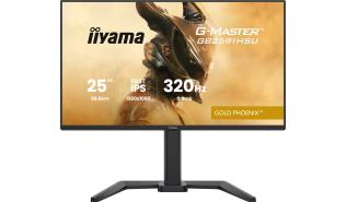 (25) 24.5 Iiyama G-Master Gold Phoenix GB2591HSU-B1 (IPS, 1920x1080, 300, 0.4ms, 320Hz) (HDMI, DP, 2xUSB 3.0, Audio) pivot, czarny, głośniki