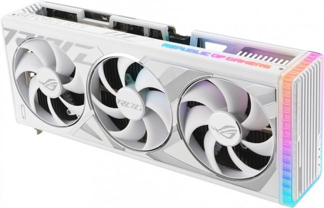 GeForce PCI-E RTX4090 Asus 24GB GDDR6X ROG Strix Gaming White [ROG-STRIX-RTX4090-24G-WHITE] (2xHDMI 2.1, 3xDP 1.4a) (384-bit, PCI-E 4.0)