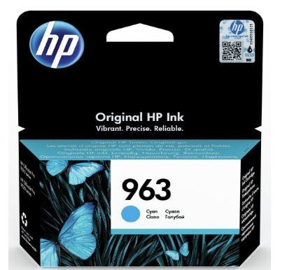 3JA23AE (963) - cyan, oryginalny wkład z atramentem HP, 10,74 ml, 700 stron (HP Officejet Pro 9010, 9013, 9020, 9023, 9010e, 9012e, 9022e)