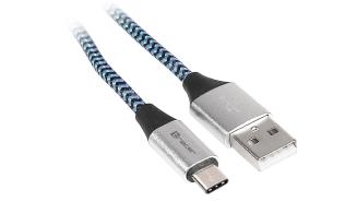 Tracer kabel USB-C Type-C (M) / AM (1.0 m) czarno-niebieski