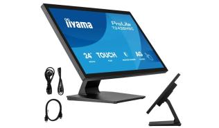 (24) 23.8 Iiyama ProLite T2438MSC-B2   (IPS dotykowy, 1920x1080, 400, 5ms, 120Hz) (1 x HDM,1 x DP, 2 x USB 3.2 Gen1 5Gb) Głośniki, czarny