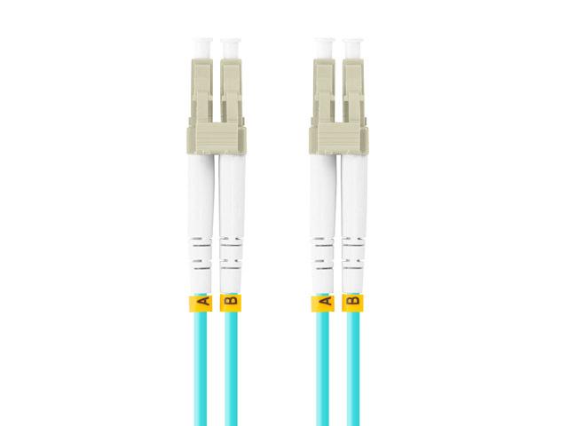Lanberg patchcord światłowód MM LC/UPC-LC/UPC DUPLEX 3mm OM3 50/125 LSZH niebieski (3m) [FO-LULU-MD31-0030-TQ]