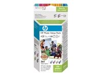 CG927EE (364) - Photo Value Pack (3 wkłady: cyan [CB318EE] + magenta [CB319EE] + yellow [CB320EE] + papier Advanced Glossy Photo 250g, 10x15cm, 100 ark.)