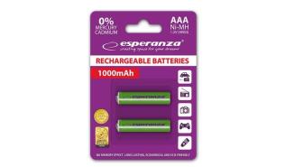 Esperanza akumulatory AAA 1000 mAh Ni-MH (2 szt.) (zielony) [EZA101G]