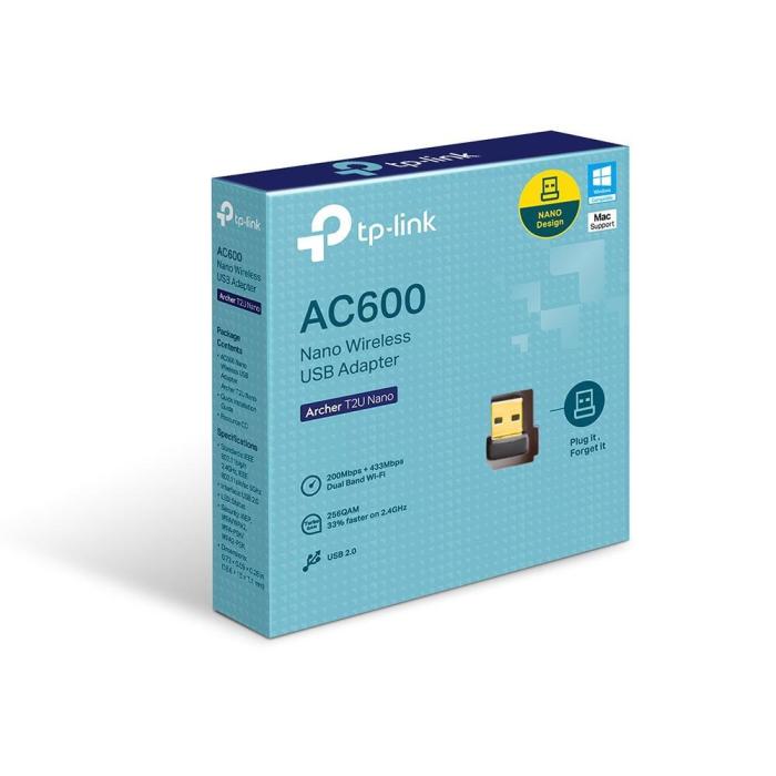 TP-Link 802.11n/ac Wireless USB 2.0 AC600 [Archer T2U nano]
