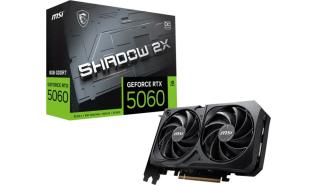 GeForce RTX5060 MSI 8GB GDDR7 Shadow 2X OC [V537-004R] (1xHDMI 2.1b, 3xDP 2.1b) (128-bit, PCIe 5.0)