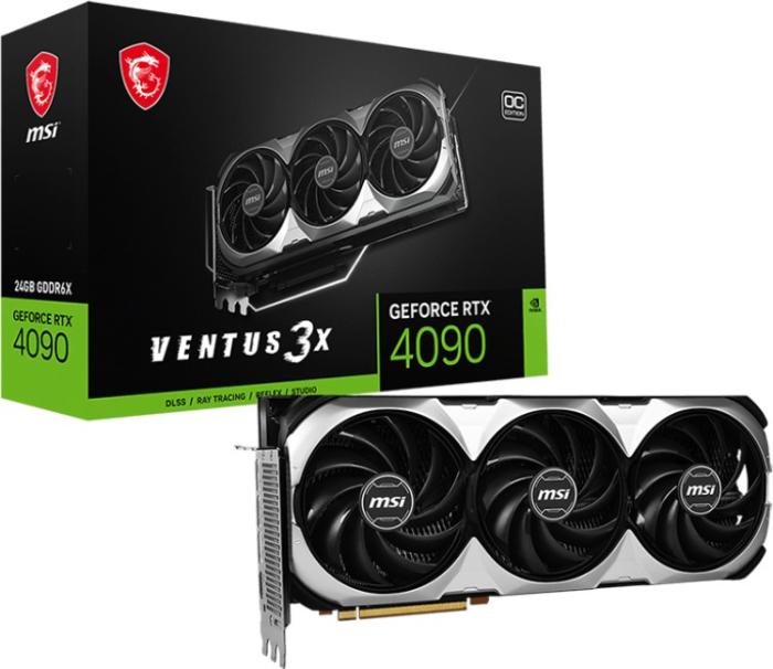GeForce PCI-E RTX4090 PNY 24GB GDDR6X XLR8 TF Verto Edition [VCG409024TFXPB1] (1xHDMI 2.1, 3xDP 1.4a) (384-bit, PCI-E 4.0)