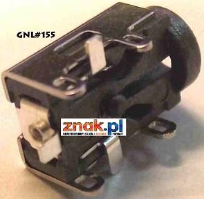 Gniazdo GNL155 do wtyczki 2.5x0.7mm do notebooków Asus EEePC Series (1001 Series, 1005 Series, 1201 Series)