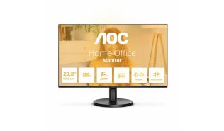(24) 23.8 AOC 24B3QA2 (IPS WLED, 1920x1080, 300, 1300:1, 1ms, 120Hz) (HDMI 1.4, DP 1.2, VGA) głośniki 2x2W, czarny [24B3QA2]