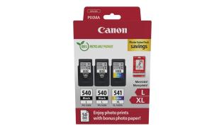 2xPG-540L + CL-541XL (5224B015) - czarny i kolorowy (Canon Pixma MG2150, MG3550, MX375, MX395, MG2250, MG3650, MX435, MX455, MG3650S, MX475, MG3130, MX525, MG3150, MX535, MG3250, TS5150, MG3550)
