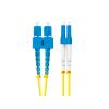 Lanberg patchcord światłowód SM SC/UPC-LC/UPC DUPLEX 3mm LSZH G657A1 żółty (2m) [FO-SULU-SD11-0020-YE]