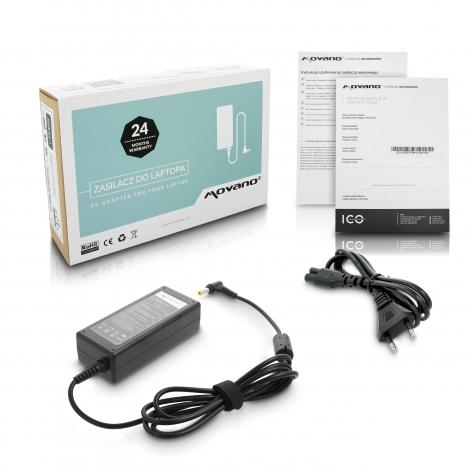 Movano zasilacz do laptopa ACER, CLEVO, IBM, PANASONIC 16V / 3.36A / 54W z wtyczką 5.5x2.5mm [IB16336]