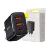 Baseus Quick Charge 3.0 PD uniwersalna ładowarka (zasilacz) sieciowa 230V / 2xUSB, 1xUSB-C (max. 5V 3A 30W) [CCXJ-E01]