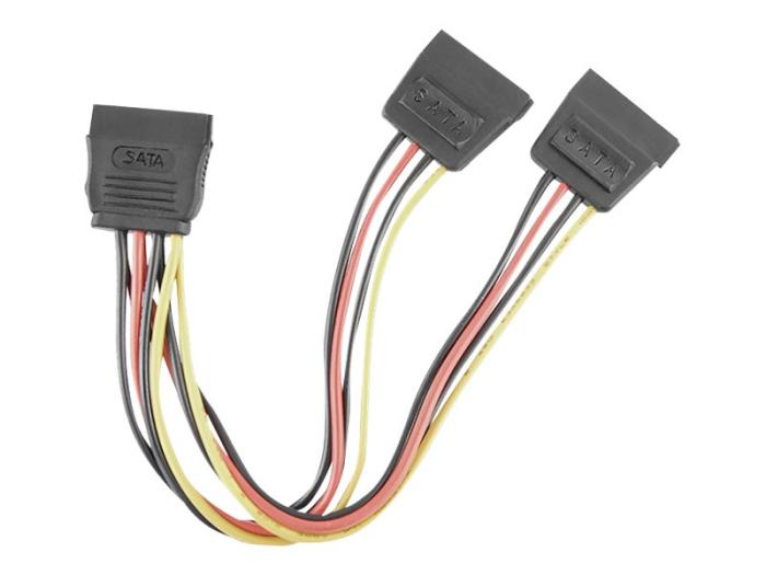 Qoltec Kabel zasilający SATA (F) / 2xSATA (F) (50 cm) [52314]