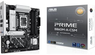 Asus PRIME B860M-A-CSM [S1851, 4xDDR5 do 8666MHz, (HDMI 2.1, 2xDP 1.4) (2xM.2, 1xPCIe 5.0 x16, 1xPCIe 4.0 x16 (x4), 1xPCIe 4.0 x1), micro ATX]