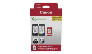 PG-545XL + CL-546XL (8287B008) - czarny i kolorowy, oryginalny wkład Canon 2x8ml, 2x180 str. (Canon PIXMA MG 2450, 2550, 2455, 2950, PIXMA iP2850, TS305, TS3350, TS3450, TS3550, TS3551, TR4550)