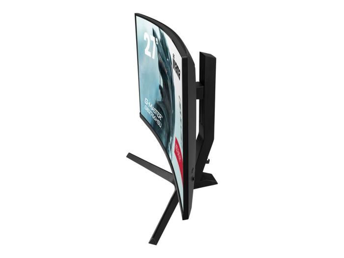24’’ Iiyama G-Master GB2766HSU-B1 (VA zakrzywiony 1500R, 1920x1080, 250, 1ms, 165Hz) (2xHDMI 2.0, DP 1.4, 2xUSB 2.0) głośniki, czarny