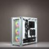 Corsair iCUE 4000X RGB TG Mid Tower (biały) (szkło hartowane) (1x USB 3.0, 1x USB-C 3.1) [CC-9011205-WW]