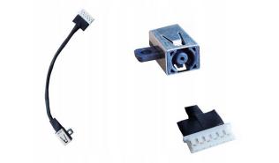 Gniazdo zasilania z kablem do wtyczki 4.5x3.0mm do notebooków Dell Inspiron 15 3467 3567 3465 3565 / Vostro 3568 3468 P63F P47F / 6Pin dł. 11,5cm [FWGMM 0FWGMM 450.09W05.0001 450.09W05.0011]