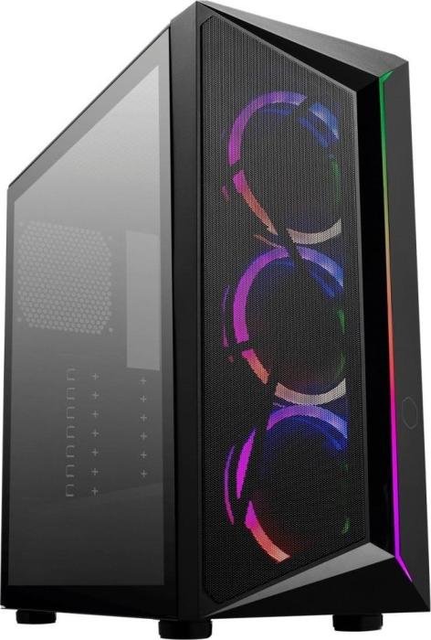 CoolerMaster MasterBOX CPM510 ARGB (szkło hartowane) (1xUSB 2.0, 1xUSB 3.2 Gen1) (2x2.5, 2x3.5/2.5) [CP510-KGNN-S00]