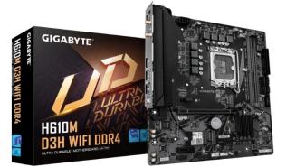 Gigabyte H610M D3H WIFI DDR4 (Intel H610) [S1700, 2xDDR4 do 3200MHz, (HDMI 2.1) (2xM.2, 1xPCIe 4.0 x16, 1xPCIe 3.0 x1), WiFi 5, BT 5.1, micro ATX]