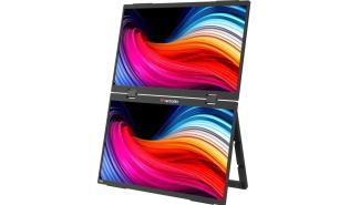 (15) 2x15.6 Verbatim Portable Dual Monitor Essentials [32403] (IPS, 1920x1080, 250, 10ms, 60Hz) (1 x Mini HDMI, 1xUSB-C z DP,1 x audio Jack) czarny