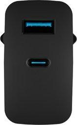 Ładowarka sieciowa Natec Ribera GaN 65W Quick Charge 3.0 1xUSB-C/1xUSB-A (5V-20V/3.25A/65W) (do laptopów z Power Delivery) (czarny) [NUC-2145]