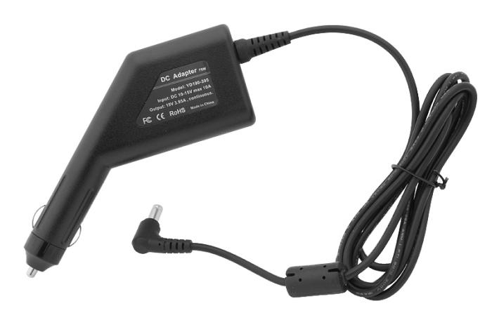 Movano zasilacz samochodowy do laptopa ASUS, TOSHIBA 19V / 3.95A / 75W z wtyczką 5.5x2.5mm [LIT19395 SAM]