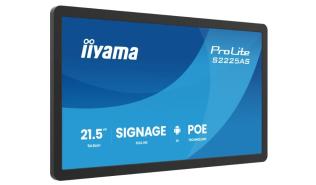 (22) 21.5 Iiyama ProLite S2225AS-B1P (IPS, 1920x1080, 500, 14ms, 60Hz) (1xUSB 3.2, 1xAudio) głośniki (2x2W), mikrofon, czarny