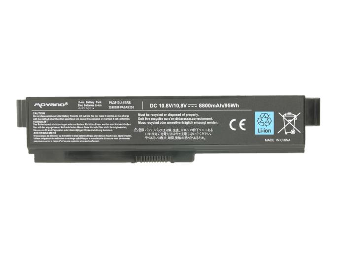 Movano bateria Toshiba L700, L730, L750 10.8V/11.1V, 8800mAh [BT/TO-L750HH]