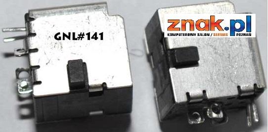 Gniazdo zasilania GNL141 do wtyczki 5.5x3.0mm do notebooków Samsung E152, G10, NC10, P460, P50, P510, Q1, Q210, Q30, Q35, Q40, Q45, Q70, R20, R509, R510, R610, SA11, X11, X22, X460, X50