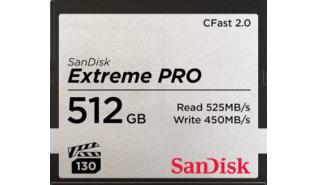 CompactFlash 512GB Sandisk Extreme Pro CFast 2.0 (525/450MB/s) [SDCFSP-512G-G46D]