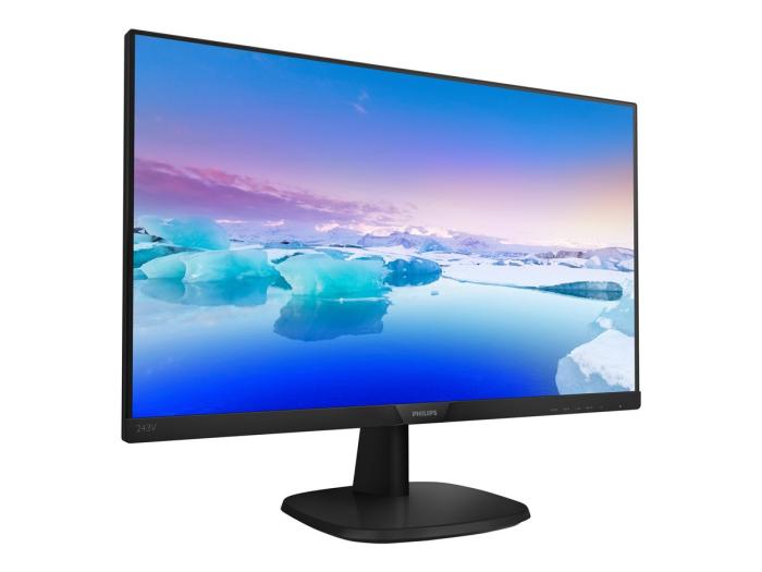 24’’ Philips 243V7QDSB/00 (IPS WLED, 1920x1080, 250, 5ms, 100% sRGB, 60Hz) (VGA, DVI, HDMI 1.4) czarny