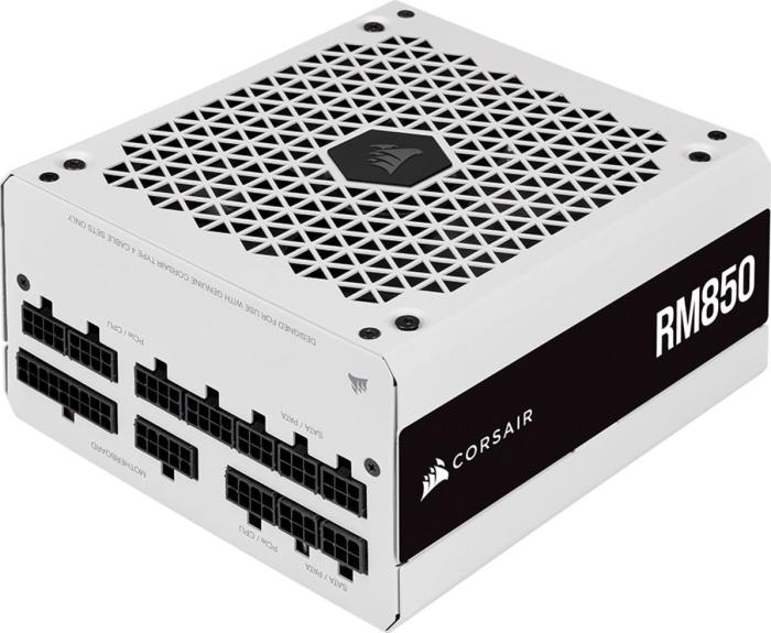 Corsair RM850 (850W) (1x140mm) Modularny 80+Gold (CPU 3x4+4) (PCI-E 4x6+2) (4xMolex, 14xSATA) (biały) [CP-9020232-EU]
