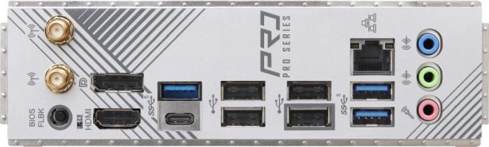 Asrock A620M Pro RS WiFi (AMD A620) [AM5, 4xDDR5 do 7200MHz, (HDMI 2.1, DP 1.4) (3xM.2, 1xPCIe 4.0 x16), WiFi 6E, BT 5.2, micro ATX]