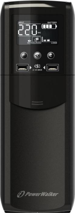 UPS POWERWALKER LINE-INTERACTIVE CSW 1500VA 8X IEC OUT, RJ11/RJ45 IN/OUT, USB, 2X USB ŁADOWARKA [VI 1500 CSW IEC]
