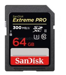 Secure Digital 64GB Sandisk SDXC Extreme Pro UHS-II (300/260MB/s) [SDSDXPK-064G-GN4IN]