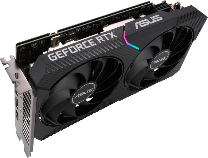 GeForce PCI-E RTX3050 Asus 8GB GDDR6 Dual OC BOX [DUAL-RTX3050-O8G] (HDMI 2.1, 3xDP 1.4a) (128-bit, PCI-E 4.0)