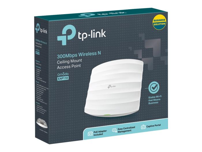 TP-Link Wireless Access Point N300 300Mbps 100Mb PoE 2.4GHz [EAP110]