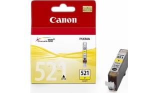 CLI-521Y (2936B001) - yellow, oryginalny wkład z atramentem Canon, 9 ml, 440 stron (Canon PIXMA iP 3600, 4600, 5400, 4700, Canon PIXMA MP 540, 620, 630, 980, 990, 640, 550, 560, MX 870, 860)