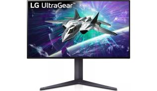 (27) LG 27GR95UM-B (IPS LED, 3840x2160, 1250, 1ms, 144Hz) (2xHDMI 2.1, DP 1.4, 2xUSB-A, USB-B) pivot, głośniki, czarny