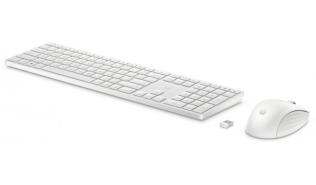 HP 650 Wireless (membranowa, niskoprofilowa) (biały) [4R016AAAKB]