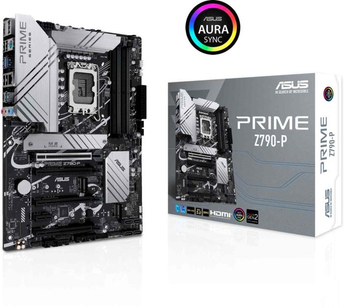 Asus PRIME Z790-P (Intel Z790) [S1700, 4xDDR5 do 7200MHz, (HDMI 2.1, DP 1.4) (3xM.2, 1xPCIe 5.0 x16, 3xPCIe 4.0 x16 (x4), 1xPCIe 3.0 x1), ATX]