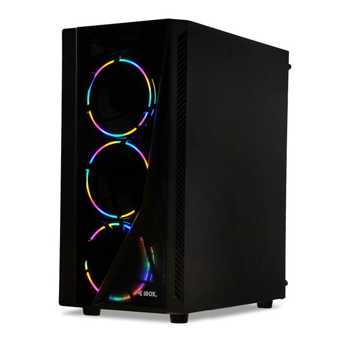 I-BOX Wizard 3 Gaming RGB (szkło hartowane) (1xUSB 3.0, 2xUSB 2.0) (2x2.5, 1x3.5/2.5)