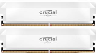 DDR5 32GB (2x16GB) 6400 MHz Crucial Pro Overlocking White XMP 3.0 AMD EXPO CL32 32-40-40-103 1.35V [CP2K16G64C32U5W]
