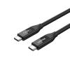 Unitek Kabel USB-C Type-C 4.0 (M) / USB-C Type-C 4.0 (M) PD 100W Thunderbolt 4 40Gbps (0.8 m) [C14100BK-0.8M]